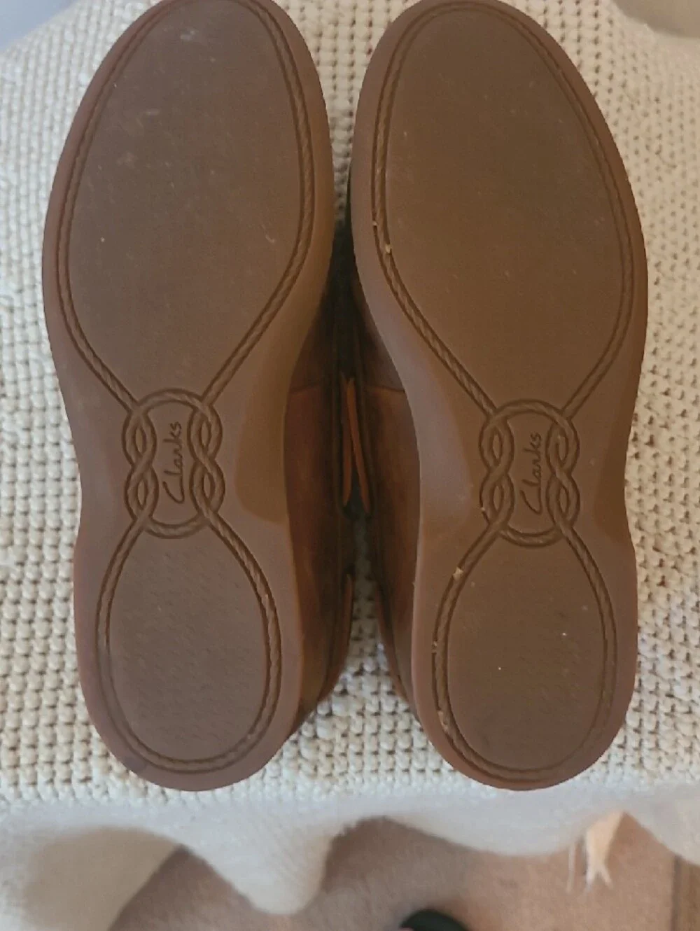 Clarks Brown Leather Men’s Boat Shoes with Tan Laces